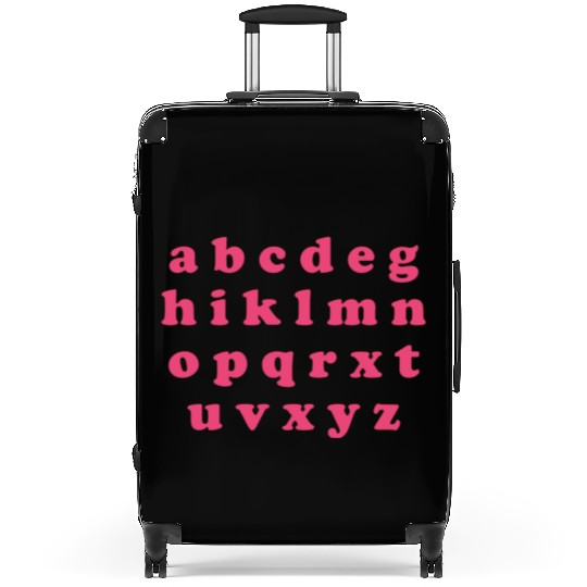 Alphabet Valentine Sublimation Suitcases