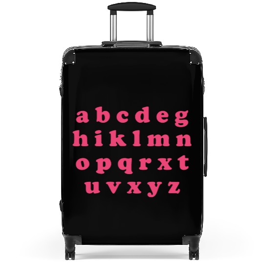 Alphabet Valentine Sublimation Suitcases