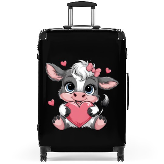Cow Valentines Suitcases