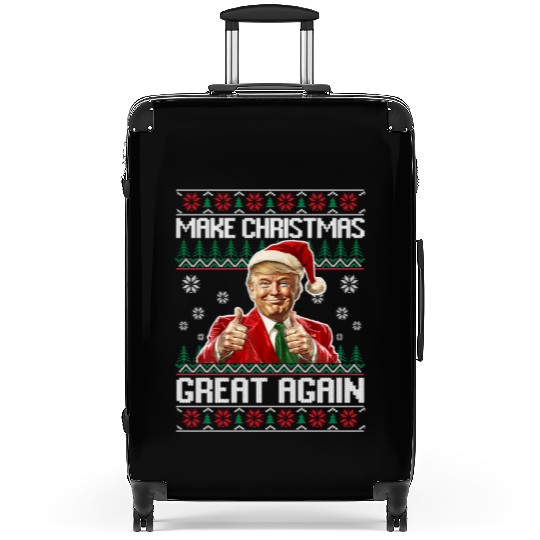 Make Christmas Great Again Xmas Funny Trump Suitcases