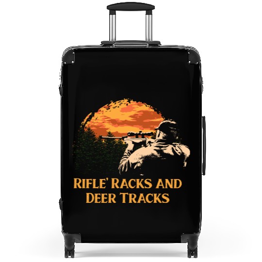 Rifle Racks and Deer Tracks Animal Stalking Elk Gr Suitcases