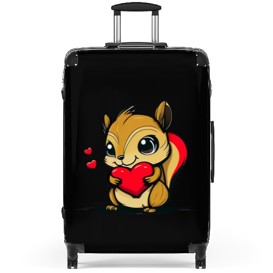 Cute Valentine Chipmunk Suitcases