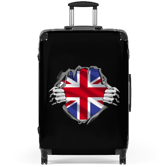 Union Jack Ripped Style UK Pride Suitcases