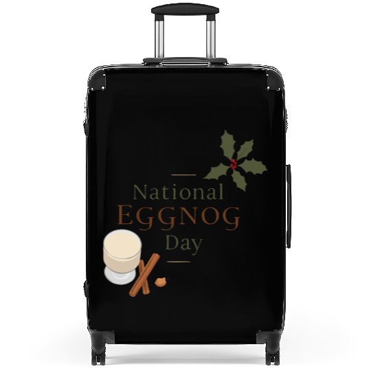 Celebrate National Eggnog Day Suitcases