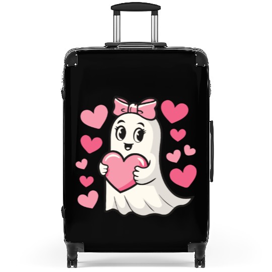Ghost Heart, Valentines Day, Retro Valentines Suitcases