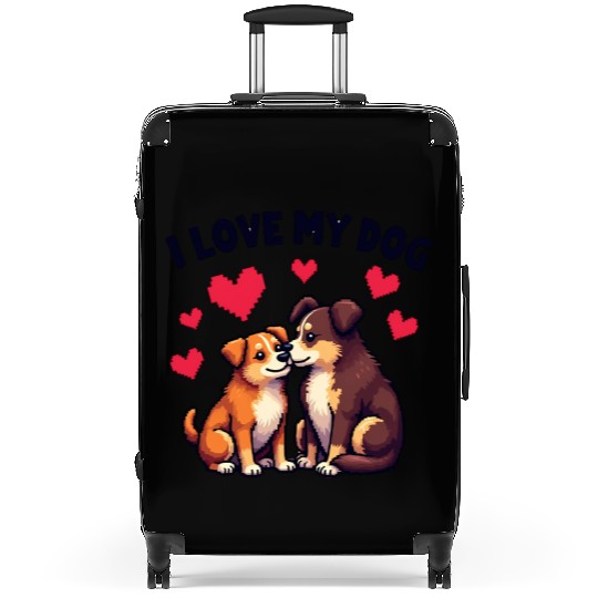 I Love My Dog Suitcases