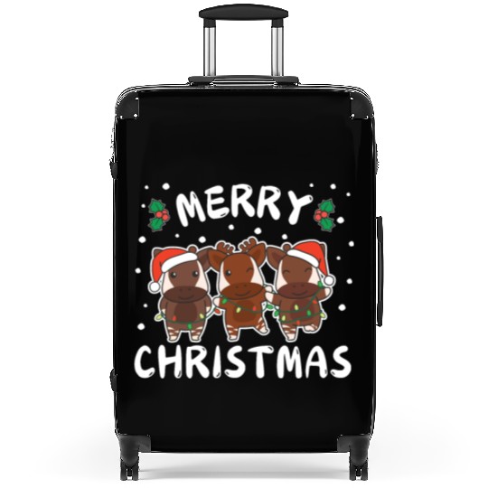 Merry Christmas Cute Okapi Festive Lights Okapi Suitcases