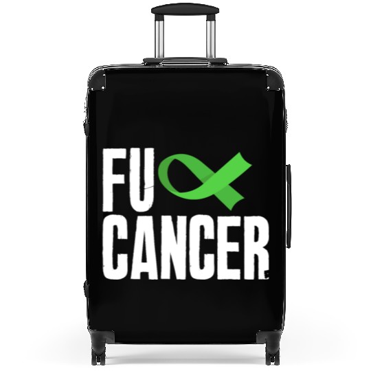 Non-Hodgkin Lymphoma Awareness Fuck Cancer Suitcases