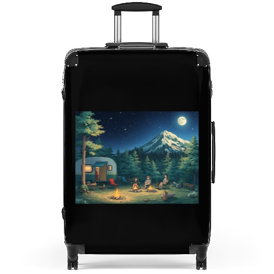 Digital nature bad painting Suitcases