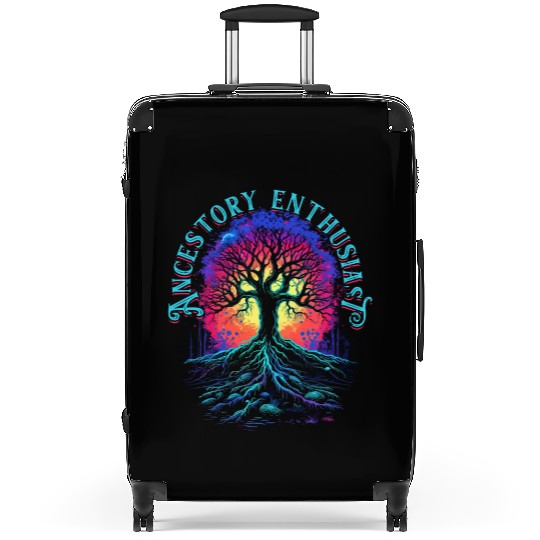 Genealogy Genealogist Ancestory Enthausiast Suitcases