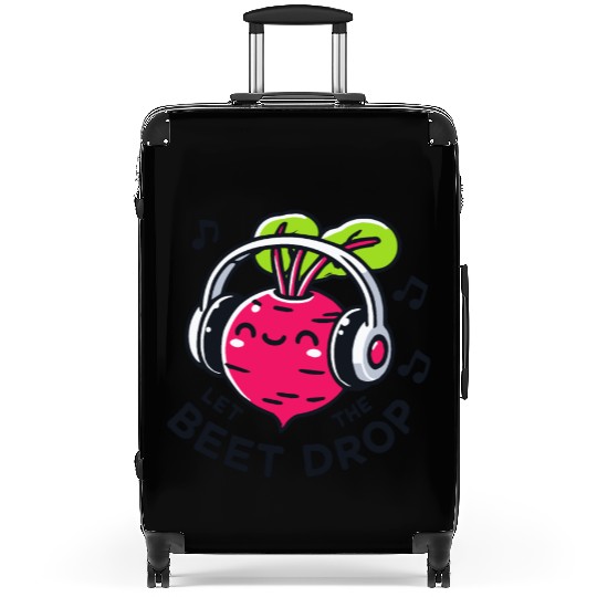 Let The Beet Drop Music Pun Suitcases