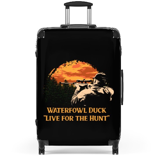 Waterfowl Duck Live for the Hunt Cast Around Suitcases