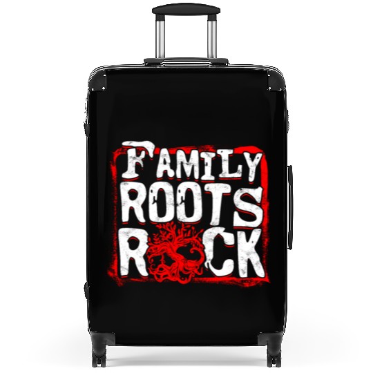 Genealogy Genealogist Family Roots Rocks Suitcases