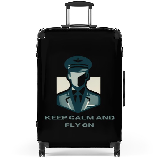 Keep Calm And Fly On - Suitcases for Pilots
