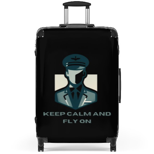Keep Calm And Fly On - Suitcases for Pilots