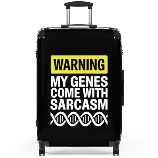 Sarcastic Genealogy DNA Test Genetics Biologist Suitcases