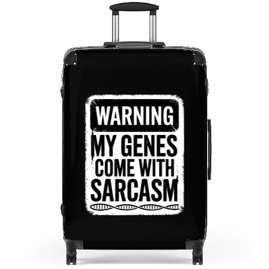 Sarcastic Genealogy DNA Test Genetics Biologist Suitcases