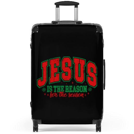 Jesus is the reason for the season Suitcases
