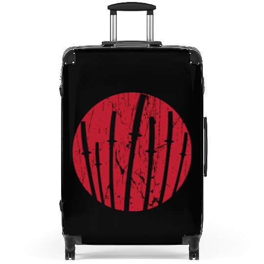 Japan Vintage Samurai Sun Suitcases