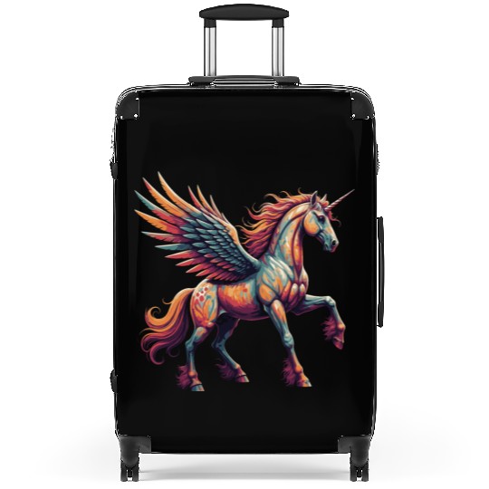 Unicorn Graffiti Suitcases
