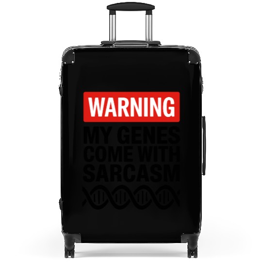 Sarcastic Genealogy DNA Test Genetics Biologist Suitcases