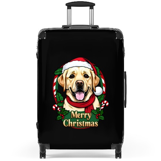 Festive Labrador Christmas Design Suitcases