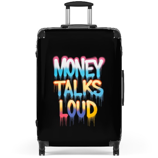 Money Talks Art Suitcases