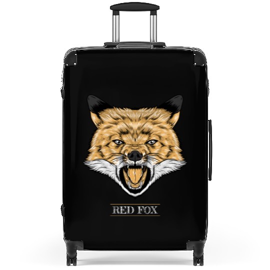 Red Fox Illustration Suitcases