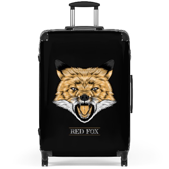 Red Fox Illustration Suitcases