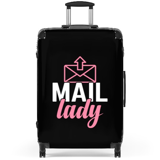 Mail Lady Postal Service Postman Worker Suitcases