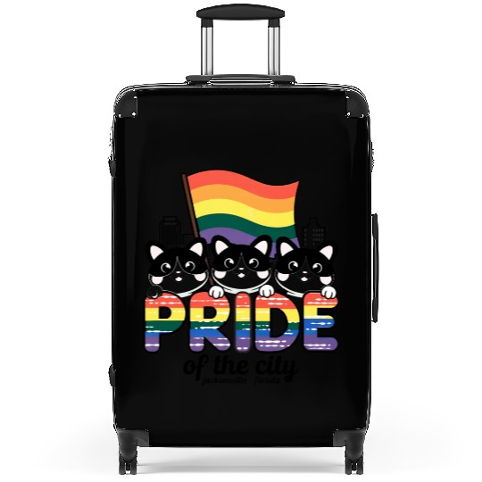 Pride of Jacksonville City Florida USA Rainbow Fla Suitcases