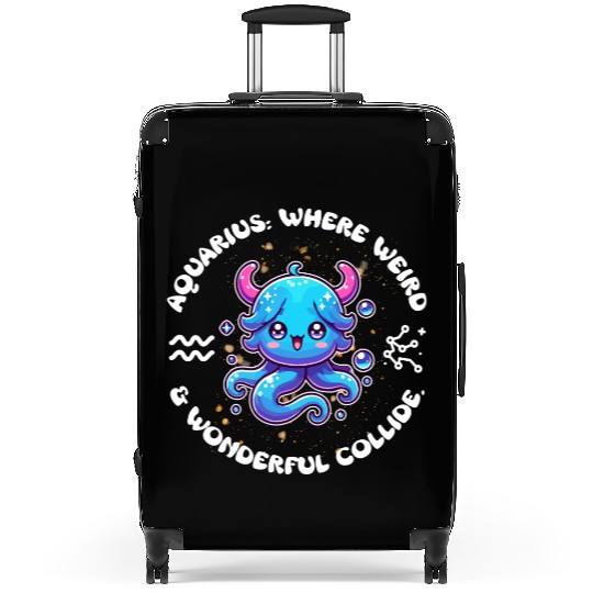 Aquarius: Where Weird and Wonderful Collide Zodiac Suitcases