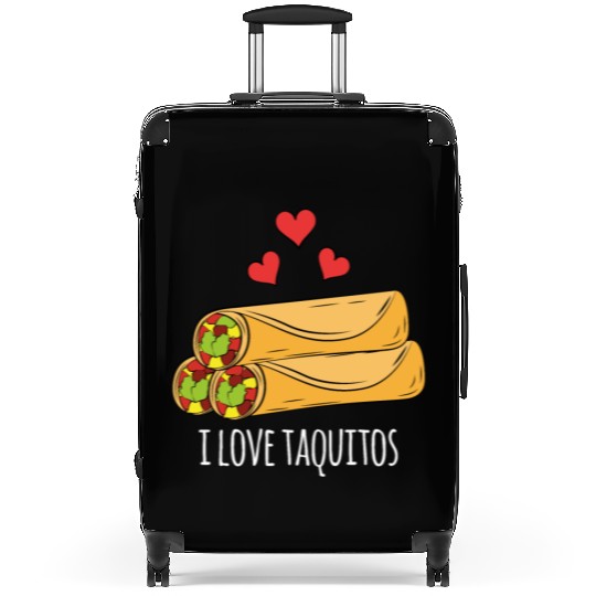 I Love Taquitos Suitcases for Mexican Food Fans