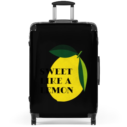 Sweet like a lemon Fruit Citrus Yellow Summer Suitcases