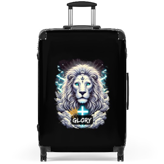White Lion Of Judah Glory Suitcases