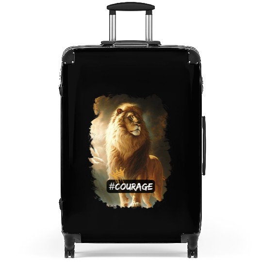 lion of judah - courage Suitcases