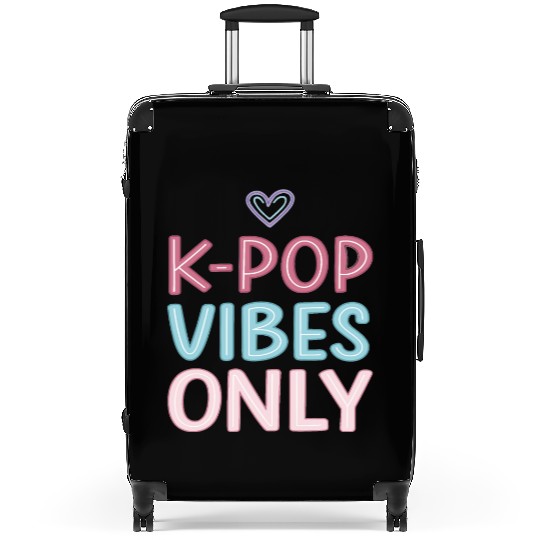 K-Pop Vibes Only-stylish K-pop Design Suitcases
