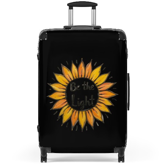 Be the Light Sunflower Suitcases