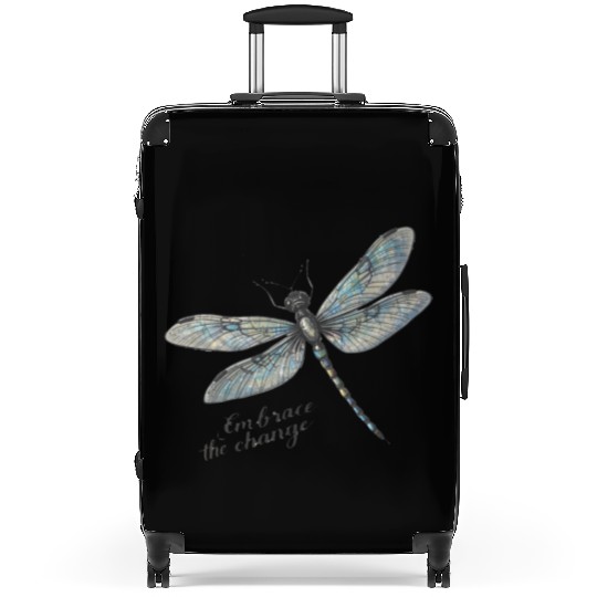 Embrace the Change Dragonfly Suitcases
