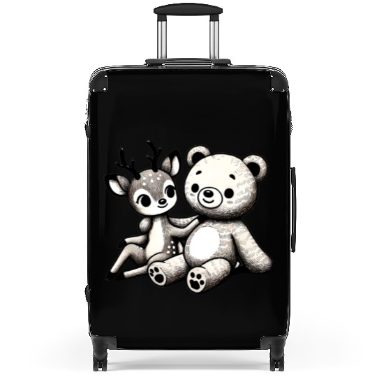 Chibi Deer & Bear - Forest Harmony by TSQ Suitcases