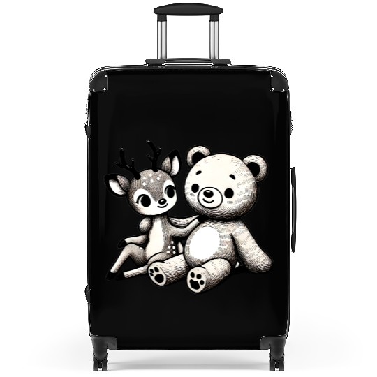 Chibi Deer & Bear - Forest Harmony by TSQ Suitcases
