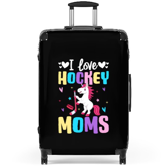 I Love Hockey Moms Hockey Moms Illustration for Suitcases