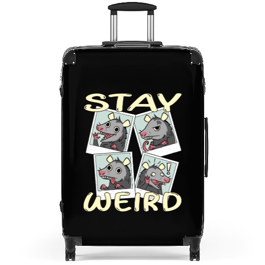 Stay Weird Suitcases