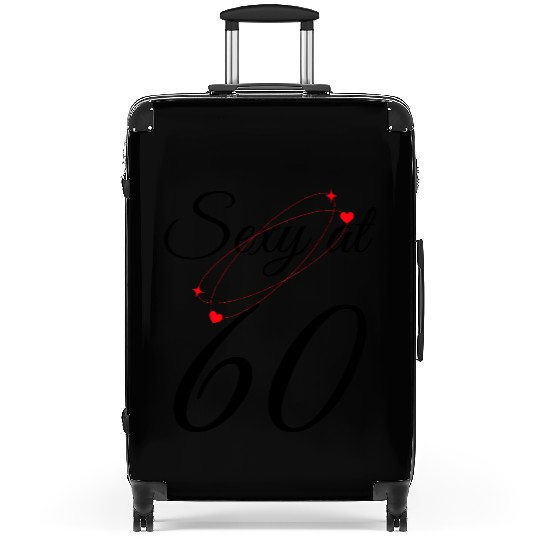 60th Birthday Gift. Sexy at 60 Suitcases