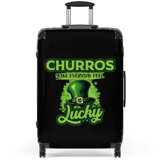 Churros Make Everyday Feel Lucky St Patricks Day Suitcases