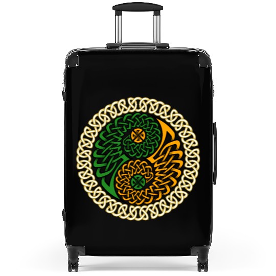 Spiritual Irish Yin & Yang Celtic Knot Suitcases