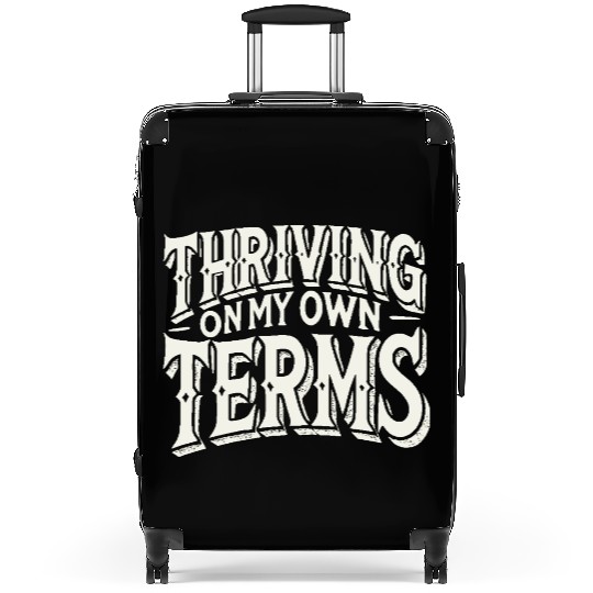 Thriving on My Own Terms Suitcases