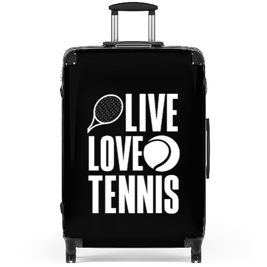 Live Love Tennis Passionate Lifestyle Suitcases