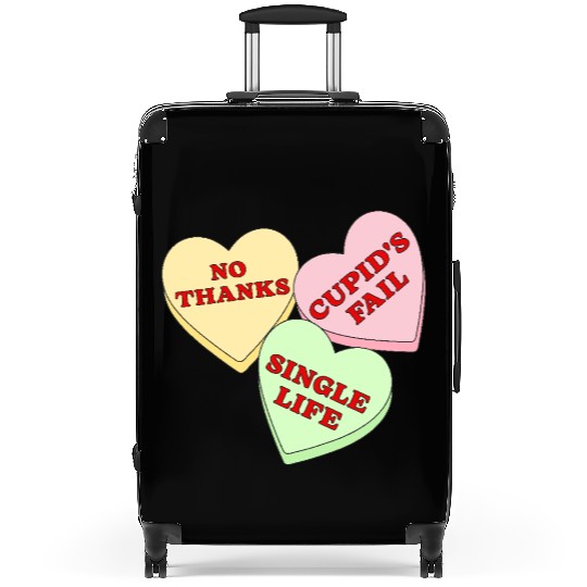 Valentines Candy Hearts Suitcases