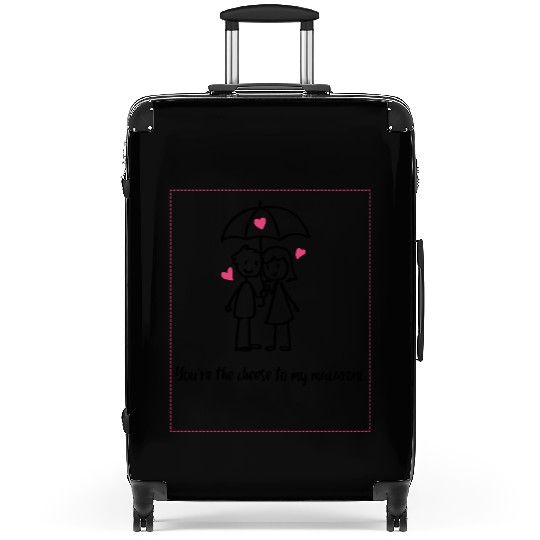 You’re the Cheese to My Macaroni Valentine Day Suitcases